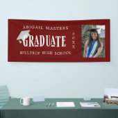 elegante congraten afstuderen fotobanner spandoek (Beurs)