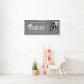elegante congraten afstuderen fotobanner spandoek (Insitu)