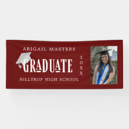 Elegante congrats afgestudeerde foto banner