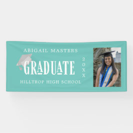 Elegante congratulatie afgestudeerde foto banner