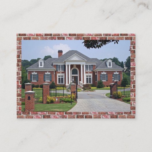 Elegante constructie / onroerend goed Visitekaartj Visitekaartje (Voorkant)