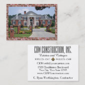 Elegante constructie / onroerend goed Visitekaartj Visitekaartje (Voorkant / Achterkant)