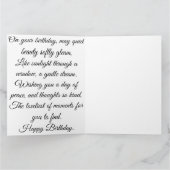 Elegante contemplatie: Waterverf Kaart (Binnen)