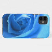 Elegante, coole blauw roos bloemfotokunst. Case-Mate iPhone case (Achterkant (horizontaal))