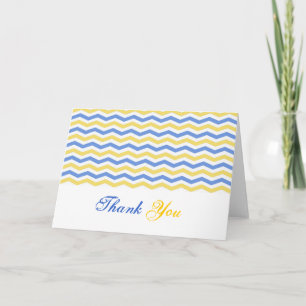 Elegante, coole en trendy chevron dank u bedankkaart