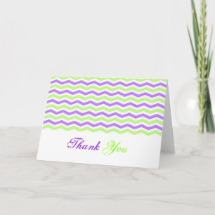 Elegante, coole en trendy chevron dank u bedankkaart