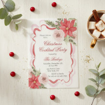 Elegante Coquette Bloemrijke Kerst Cocktail Party