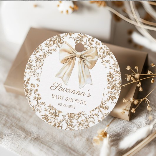 Elegante Coquette Bow Chinoiserie Bedankt Bedankjes Labels