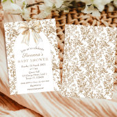 Elegante Coquette Chinoiserie Baby shower Kaart