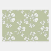 Elegante Coquette Green Shamrocks set van 3 Inpakpapier Vel (Voorkant 3)