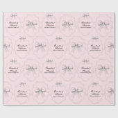 Elegante Coquette Hand getrokken strikken & bruilo Cadeaupapier (Vlak)