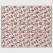 Elegante coquette linten en strikken Kerstmis Cadeaupapier (Vlak)