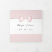 Elegante coquette roze boog trifold brochure drieluik kaart (Cover)