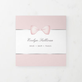 Elegante coquette roze boog trifold brochure drieluik kaart