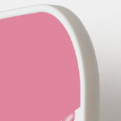 Elegante Coquette Roze strik Monogram Pickleball Paddle (Links Detail)