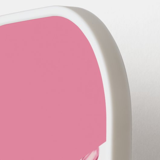 Elegante Coquette Roze strik Monogram Pickleball Paddle (Links Detail)