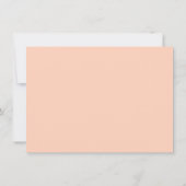 Elegante Coral Peach & Gold Calendar Fotobruiloft Save The Date (Achterkant)