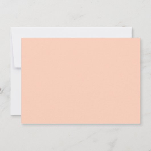 Elegante Coral Peach & Gold Calendar Fotobruiloft Save The Date (Achterkant)