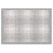 Elegante Coral Peach tafelkleed met Check Pattern (Voorkant (Horizontaal))