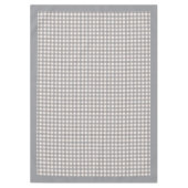 Elegante Coral Peach tafelkleed met Check Pattern (Voorkant)