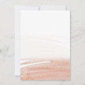 Elegante Coral Summer Wedding Kaart (Achterkant)