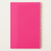 Elegante Cornish Rex Cat Pink Planner (Achterkant)