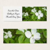 Elegante Cornus Save the Date Mini Visitekaartjes (Voorkant /achterkant)