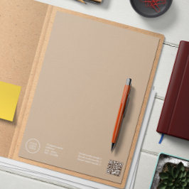 Elegante Corporate Business logo Qr-code Briefhoofd