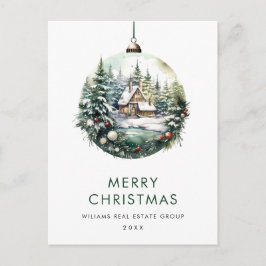 Elegante Corporate Christmas Ornament Vakantie Briefkaart