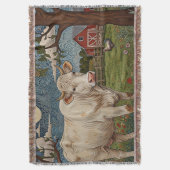 Elegante country chic boho koe boerderij deken (Voorkant Verticaal)