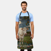 Elegante country chic boho koe boerderij schort (Gedragen)