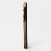 Elegante country chic houtnerf bloemen Case-Mate iPhone case (Achterkant/links)