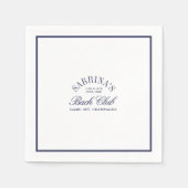 Elegante Country Club Bachelorette Papieren servet (Voorkant)