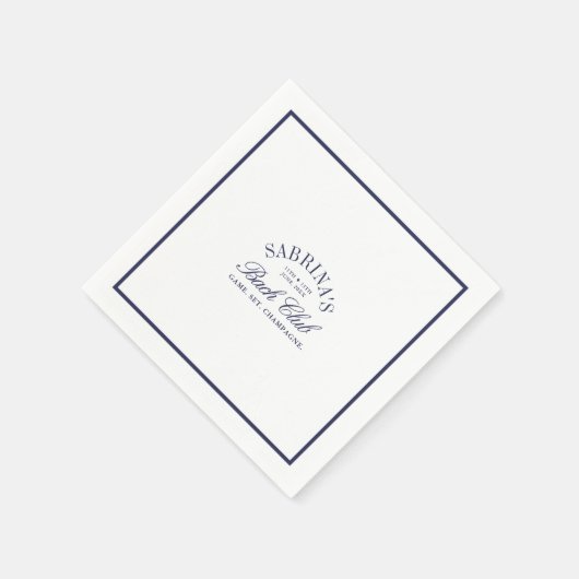 Elegante Country Club Bachelorette Papieren servet (Hoek)