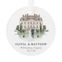 Elegante Country Manor bruiloft foto Keepsake