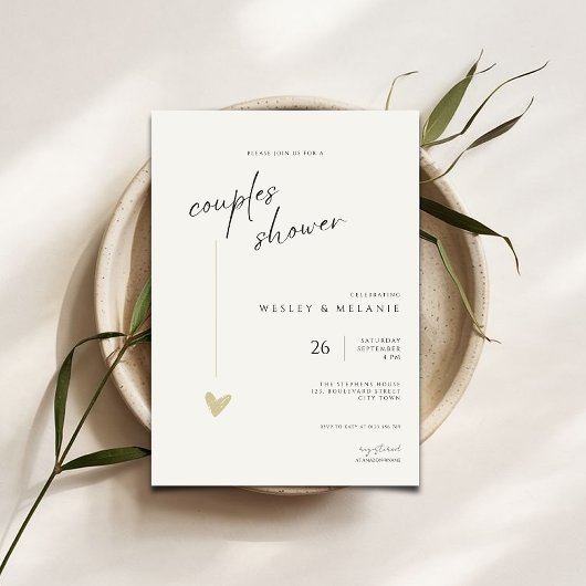 Elegante Couples Bruiloft Calligraphy Typo Bruilof Kaart