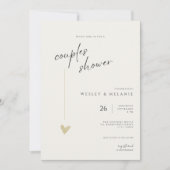 Elegante Couples Bruiloft Calligraphy Typo Bruilof Kaart (Voorkant)