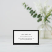 Elegante Couture | Invoegen geschenkregister Informatiekaartje (Staand voorkant)