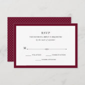 Elegante Couture | Marsala RSVP (Voorkant / Achterkant)
