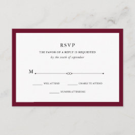 Elegante Couture | Marsala RSVP Kaartje