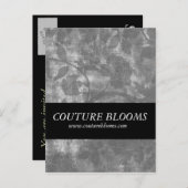 Elegante Couture Zakelijke Openingsaankondigingska Uitnodiging Briefkaart (Voorkant / Achterkant)