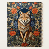 Elegante Coyote William Morris Geïnspireerd Planner (Achterkant)