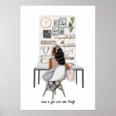 Elegante Crafting Queen Poster (Voorkant)