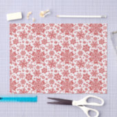 Elegante Cranberry Sneeuwvlok (Wit) Tissuepapier (Craft)