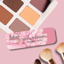 Elegante Cream Blush Roze Bloemen Make-up Studio