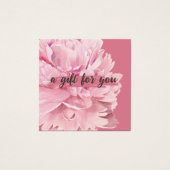 Elegante Cream Blush Roze Bloemen Make-up Studio Vierkante Visitekaartjes (Voorkant)