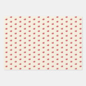 Elegante Cream Christmas Red Botanische Vakantie Inpakpapier Vel (Voorkant 2)