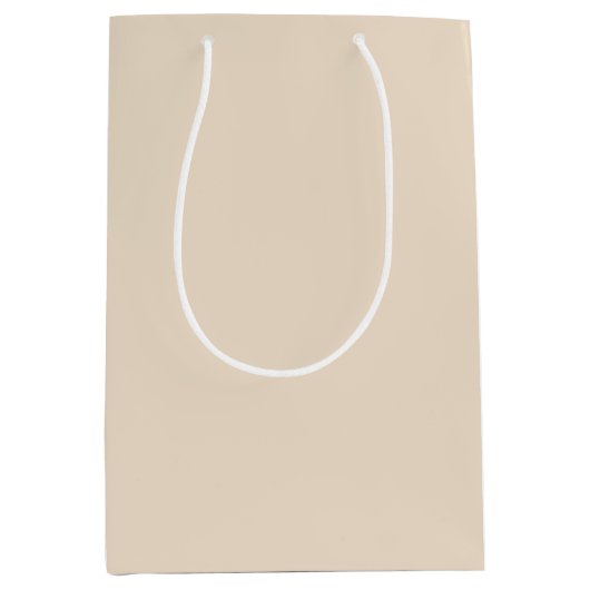 Elegante Cream Gift Bag Medium Cadeauzakje (Voorkant)