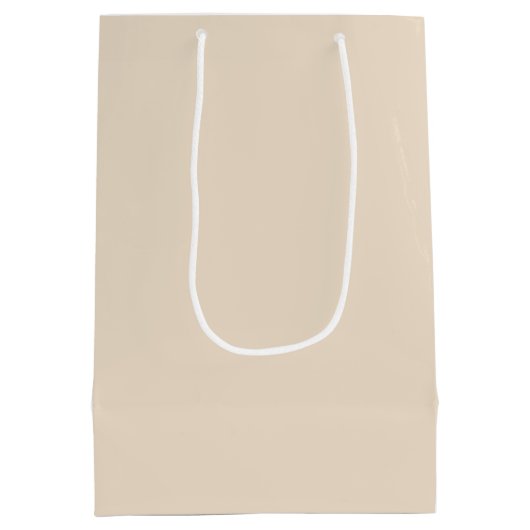 Elegante Cream Gift Bag Medium Cadeauzakje (Achterkant)