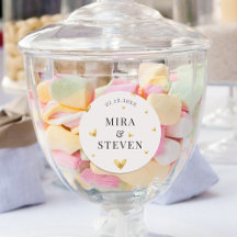 Elegante Cream Gouden Hart Bruiloft